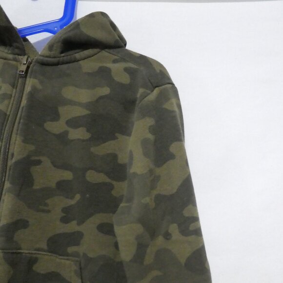 OLD NAVY | medium (8) | Army Green Zip-Up Hooded Sweatshirt | Camo | Camouflage - Picture 6 of 14